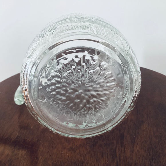 Vintage Pressed Glass Pitcher, Clear glass pitcher, 1960s retro pitcher - Picture 7 of 7